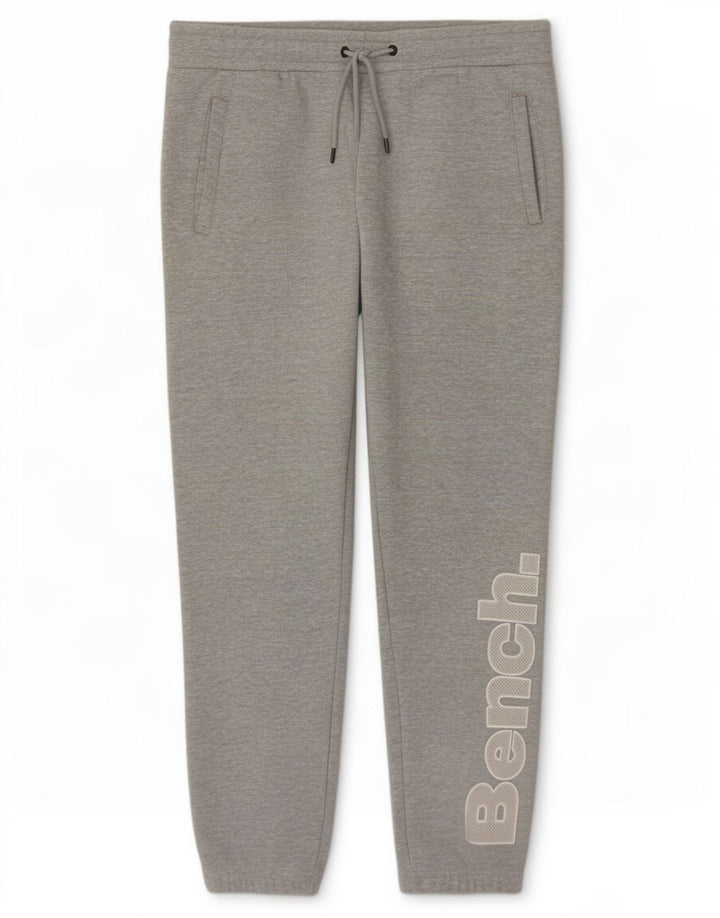 Bench Womens Graphic Tracksuit Trousers UK 16 Large Grey Cotton