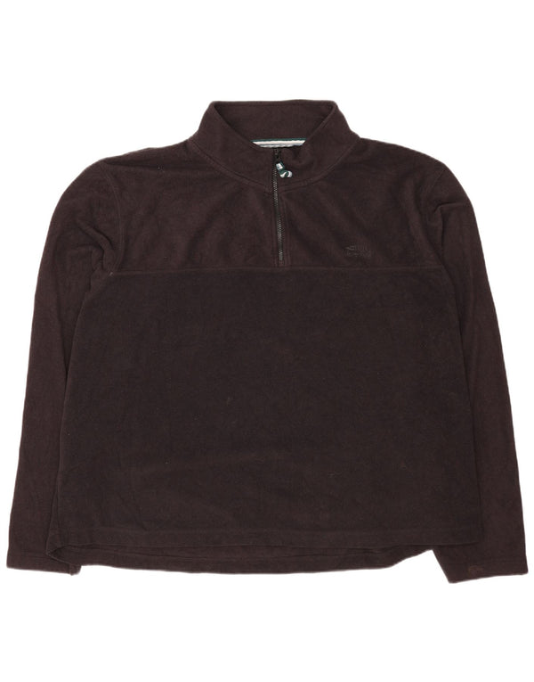 Weird Fish Mens Zip Neck Sweatshirt Jumper 5XL Black Polyester