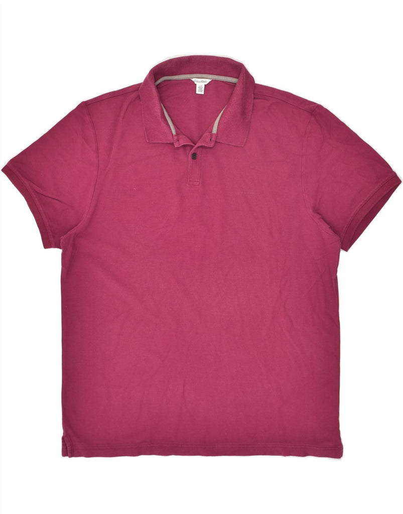 CALVIN KLEIN Mens Polo Shirt Large Pink Cotton | Vintage Calvin Klein | Thrift | Second-Hand Calvin Klein | Used Clothing | Messina Hembry 