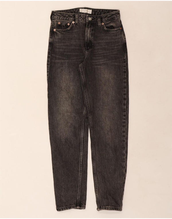 Topshop Womens Mom Tapered Jeans W25 L28 Grey Cotton