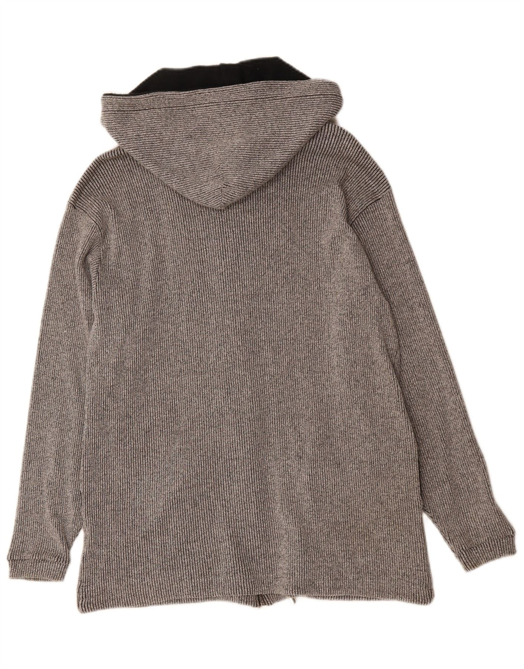 CHAMPION Mens Zip Hoodie Sweater Large Grey Cotton