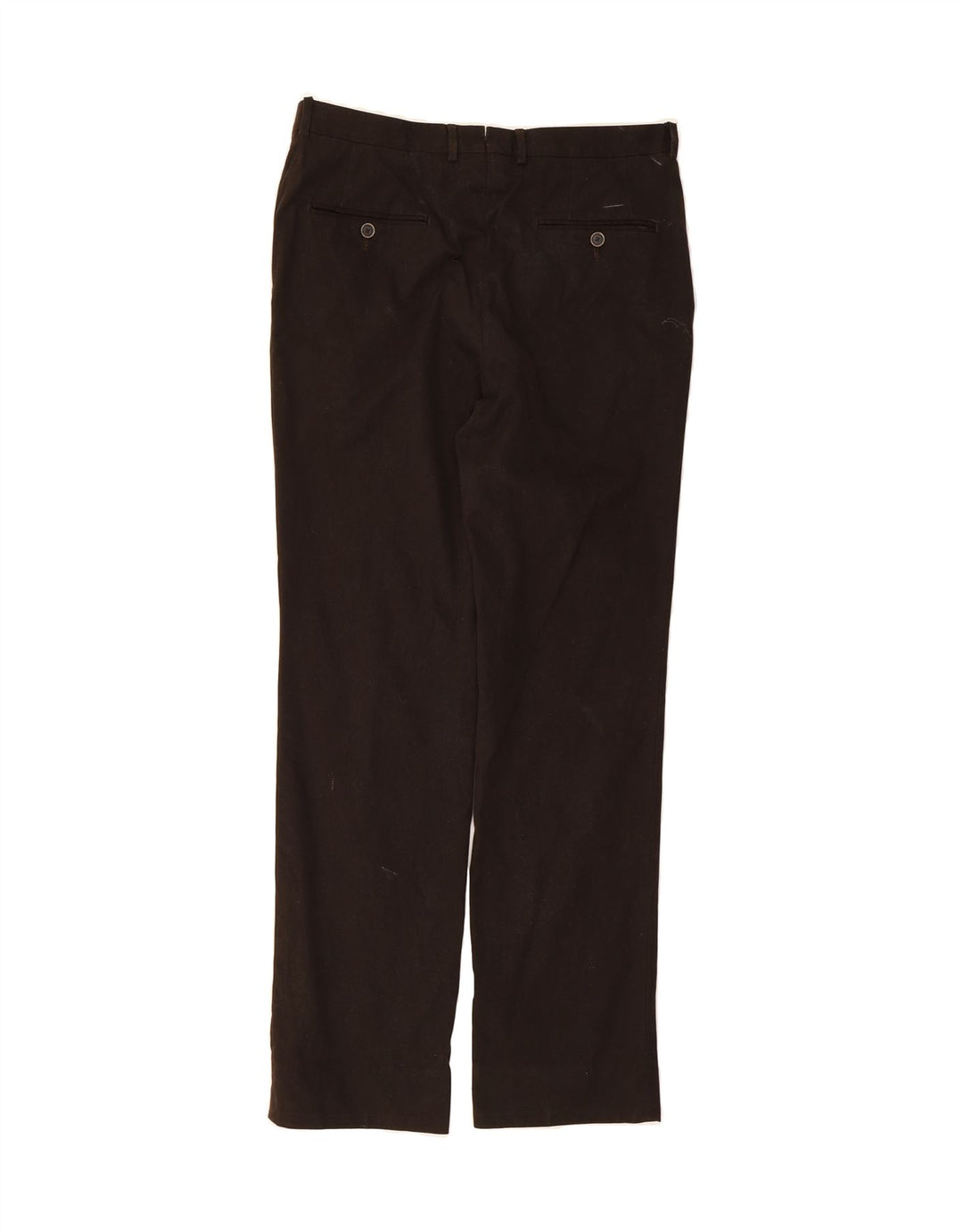 MASSIMO DUTTI Mens Straight Suit Trousers W34 L33 Brown Cotton Vintage Massimo Dutti and Second-Hand Massimo Dutti from Messina Hembry 
