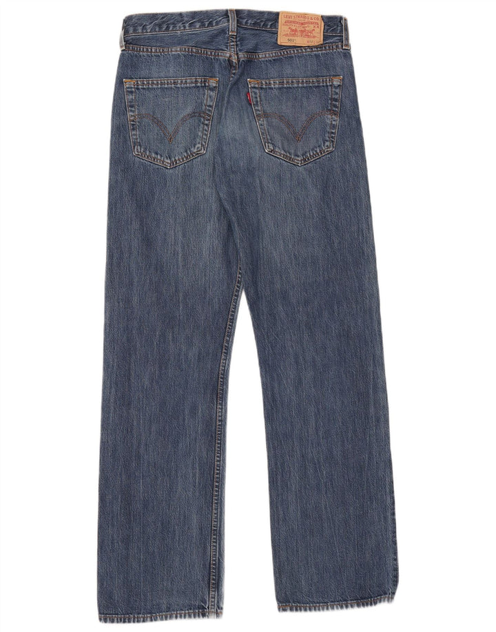 Levi's Mens 501 Straight Jeans W32 L32 Blue Cotton