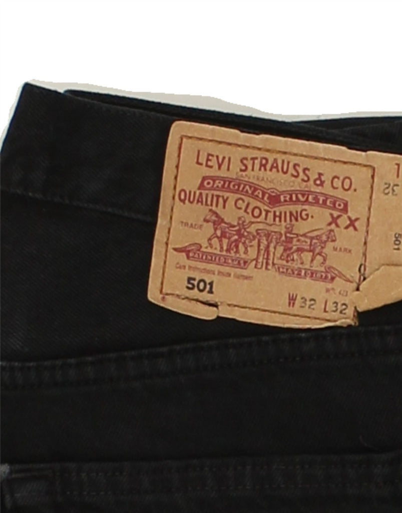 LEVI'S Womens 501 Straight Jeans W32 L32 Black | Vintage Levi's | Thrift | Second-Hand Levi's | Used Clothing | Messina Hembry 