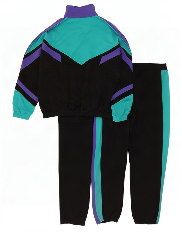 Killtec Mens Loose Fit Full Tracksuit Small Black Colourblock Polyester