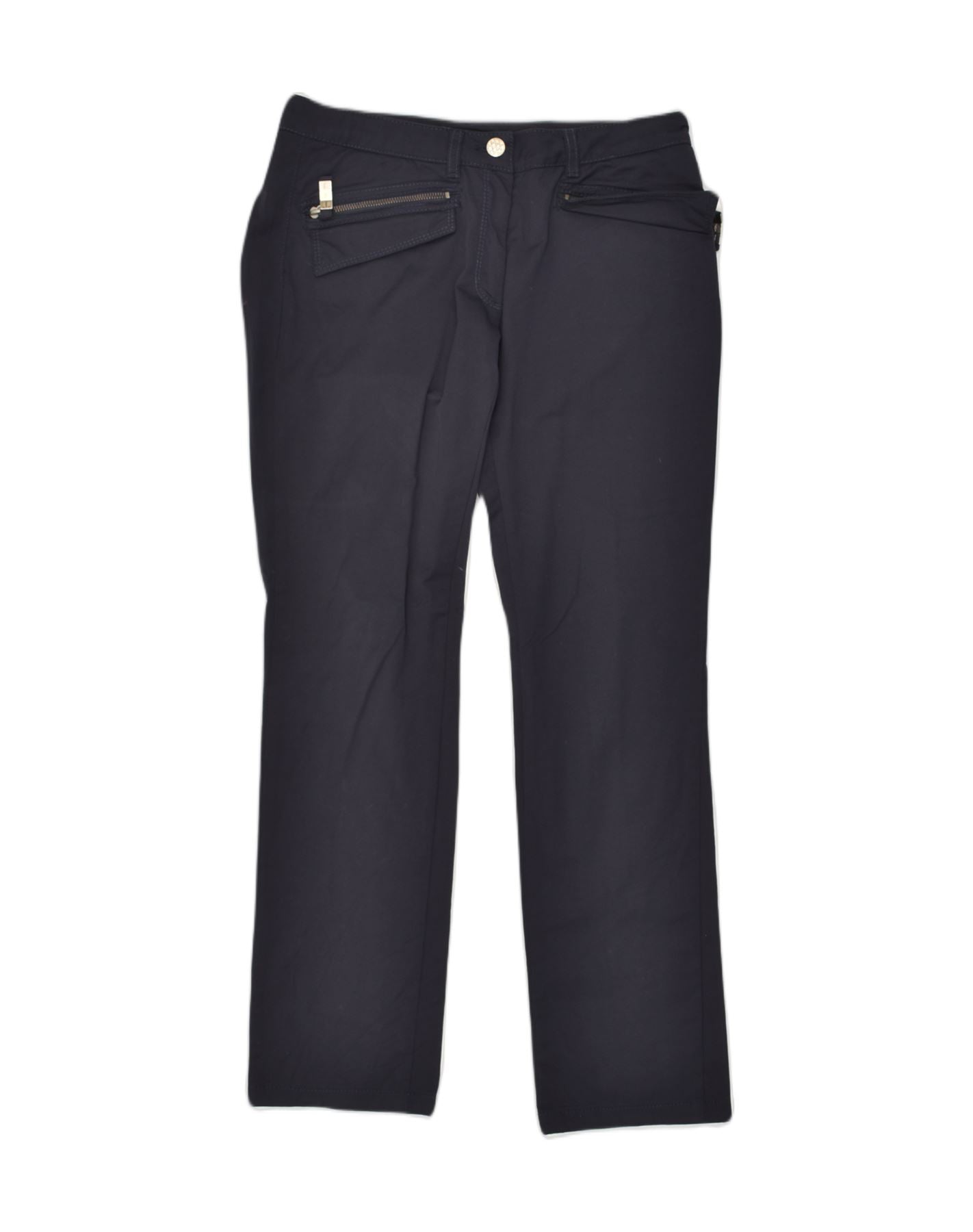 0125-1 Large Size Trousers Skirt Navy Blue TROUSERS