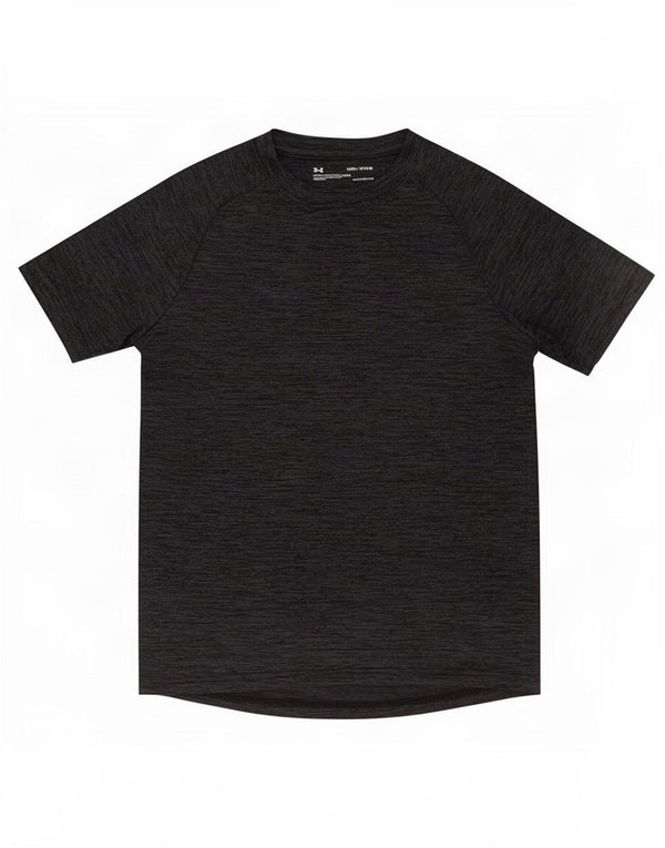 Under Armour Boys Heat Gear T-Shirt Top 9-10 Years Medium Grey Flecked