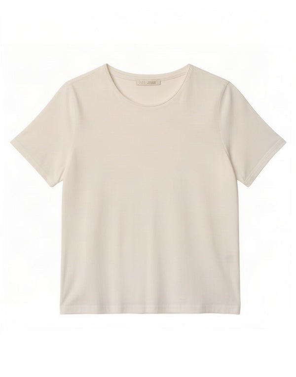 Zara Womens T-Shirt Top UK 10 Small White Cotton
