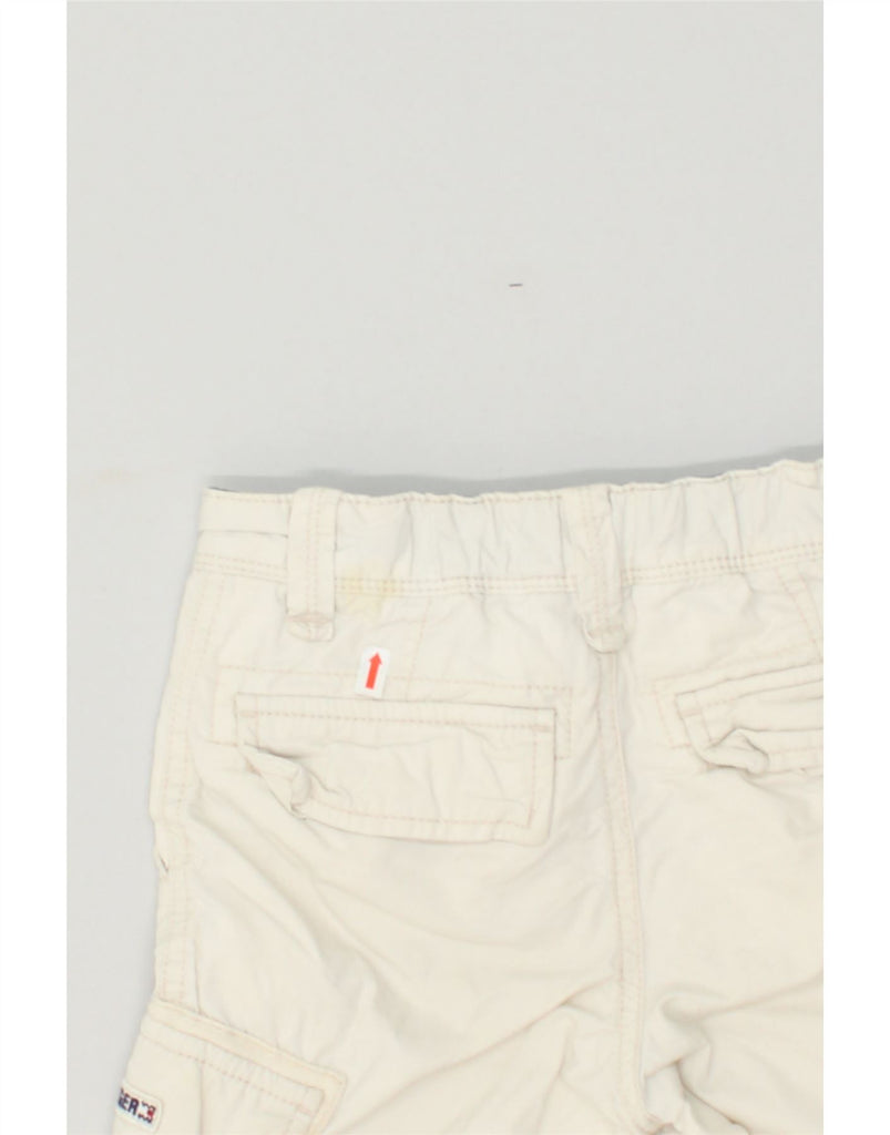 TOMMY HILFIGER Boys Cargo Shorts 5-6 Years W22 Off White Cotton | Vintage Tommy Hilfiger | Thrift | Second-Hand Tommy Hilfiger | Used Clothing | Messina Hembry 