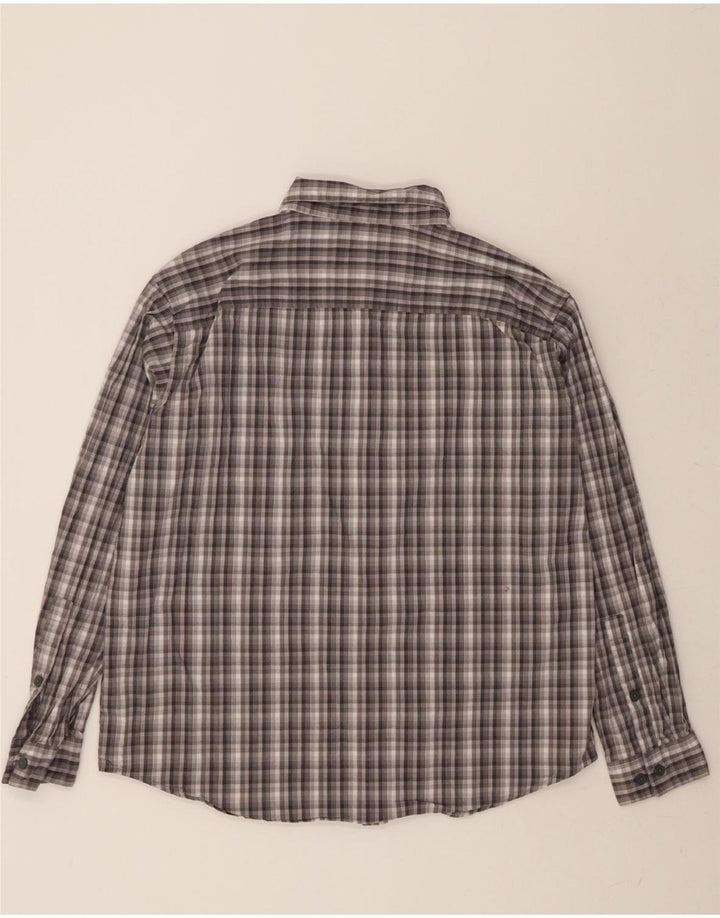 COLUMBIA Mens Shirt XL Grey Check Cotton Vintage Columbia and Second-Hand Columbia from Messina Hembry 