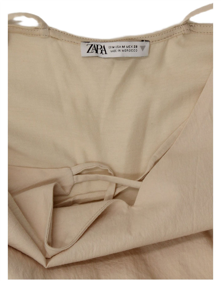Zara Womens Sundress UK 14 Medium Beige