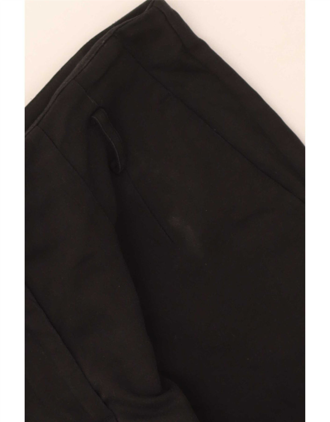Zara Womens Straight Cropped Trousers Medium W28 L25 Black Cotton