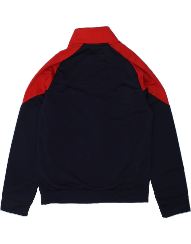 PUMA Boys Graphic Tracksuit Top Jacket 9-10 Years Navy Blue Colourblock | Vintage Puma | Thrift | Second-Hand Puma | Used Clothing | Messina Hembry 