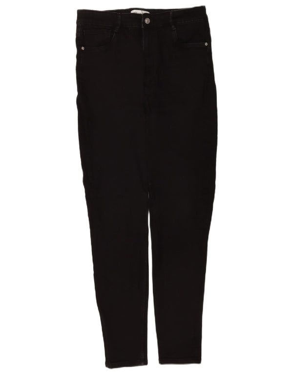Zara Womens Skinny Jeans EU 42 Large W32 L28 Black Cotton