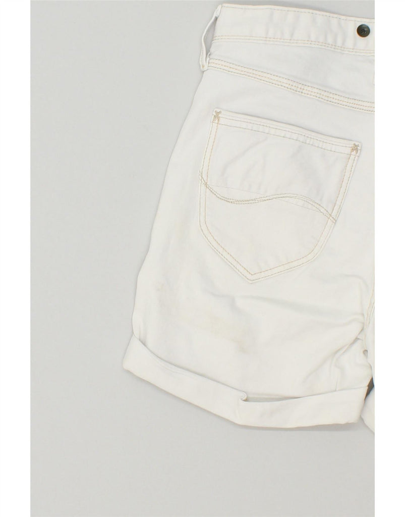 LEE Womens Denim Shorts W27 Small Off White Cotton Vintage Lee and Second-Hand Lee from Messina Hembry 