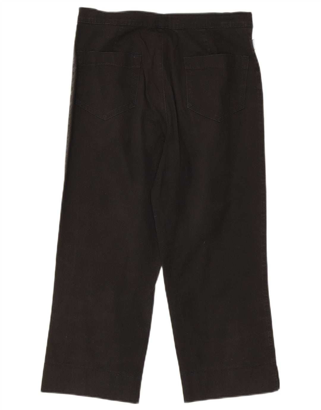 MOSCHINO Womens Straight Capri Trousers W28 L21 Black