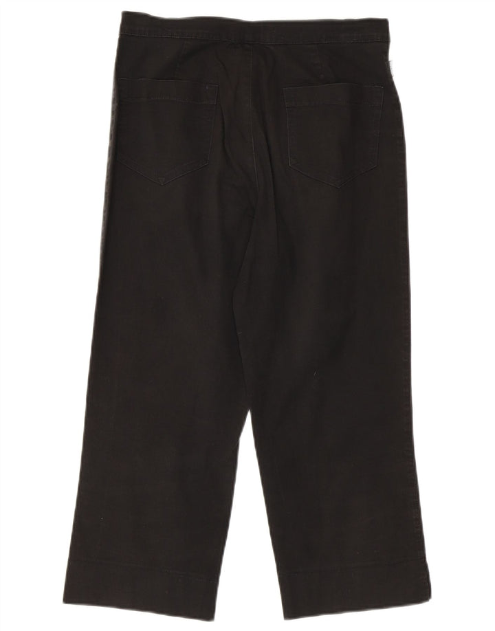 MOSCHINO Womens Straight Capri Trousers W28 L21 Black