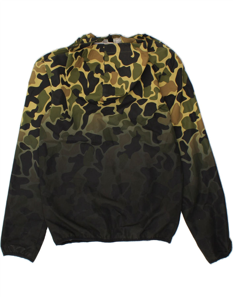 ADIDAS Womens Hooded Tracksuit Top Jacket UK 6 XS Black Camouflage | Vintage Adidas | Thrift | Second-Hand Adidas | Used Clothing | Messina Hembry 