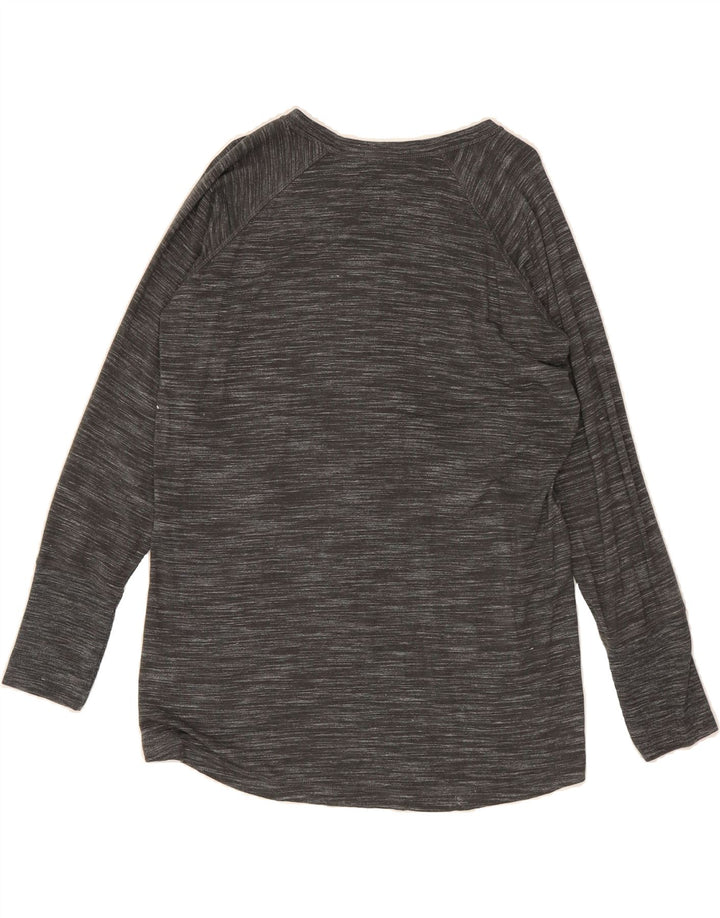 CHAMPION Womens Top Long Sleeve UK 16 Large Grey Flecked Rayon Vintage Champion and Second-Hand Champion from Messina Hembry 