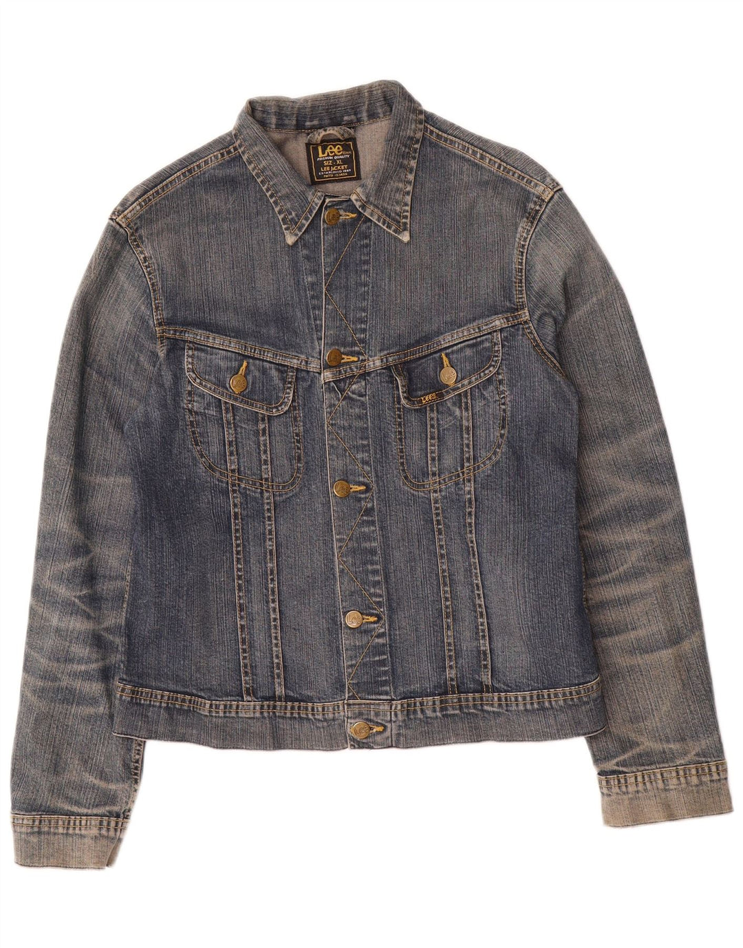 Lee Boys Denim Jacket 14-15 Years XL Blue Cotton
