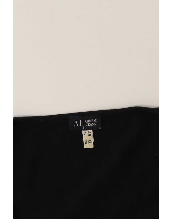 Armani Jeans Womens T-Shirt Top EU 46 XL Black