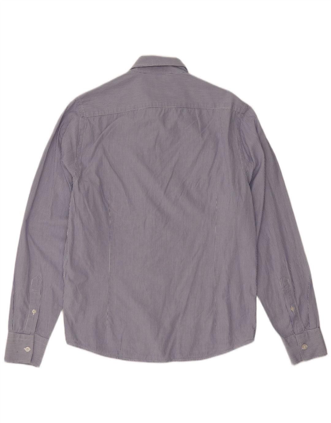Rifle Mens Shirt Medium Blue Pinstripe Cotton