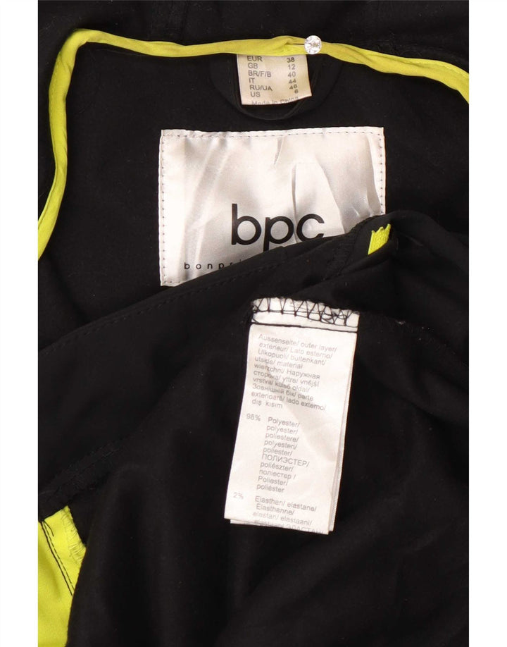 Bonprix Collection Womens Hooded Tracksuit Top Jacket UK 12 Medium Black