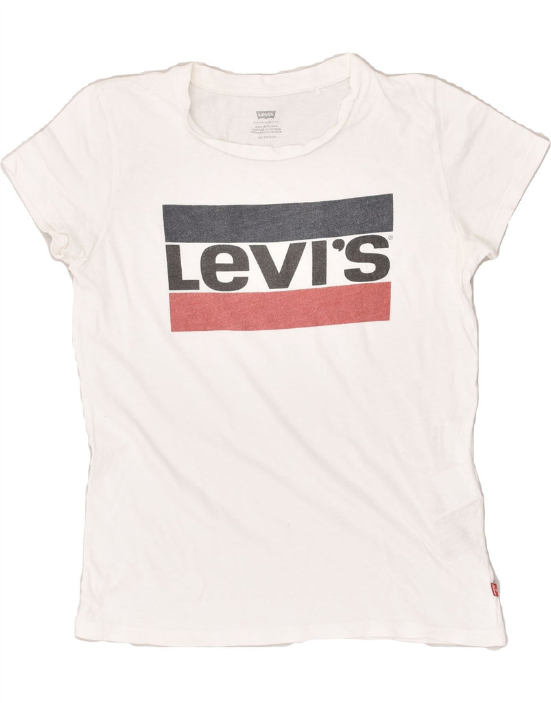 LEVI'S Mens Graphic T-Shirt Top XS White Cotton | Vintage Levi's | Thrift | Second-Hand Levi's | Used Clothing | Messina Hembry 