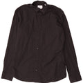 Jack & Jones Mens Shirt Medium Black Cotton