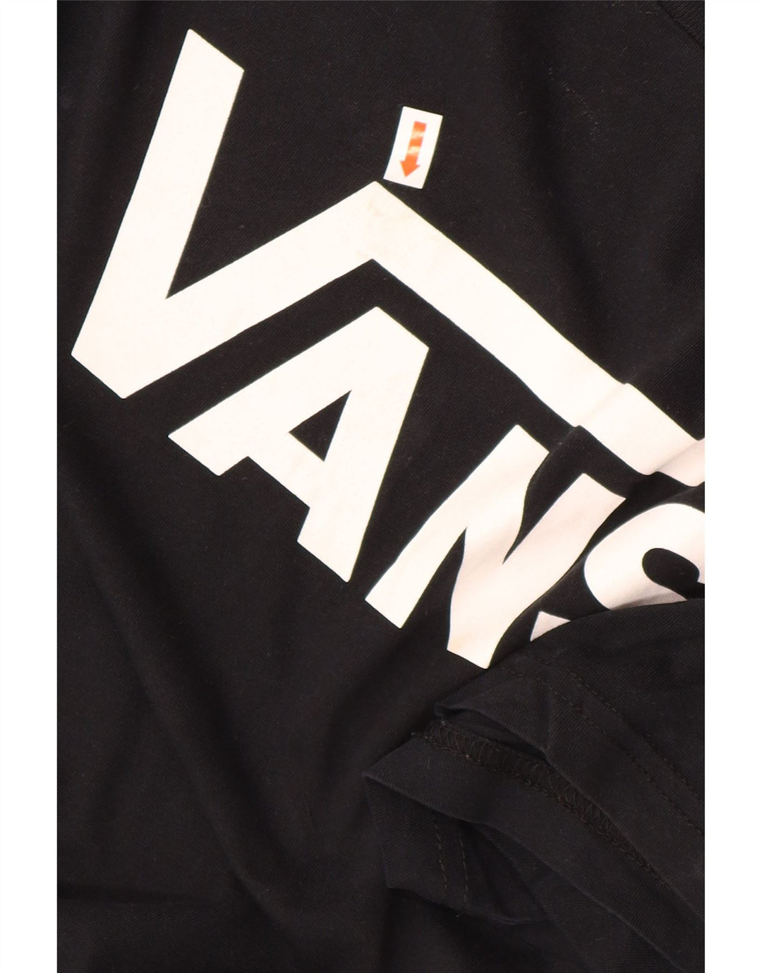 Vans Mens Classic Fit Graphic T-Shirt Top Large Black Cotton