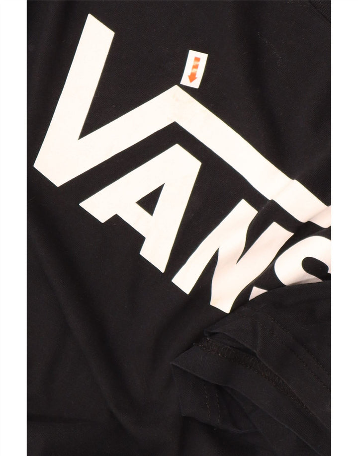 Vans Mens Classic Fit Graphic T-Shirt Top Large Black Cotton