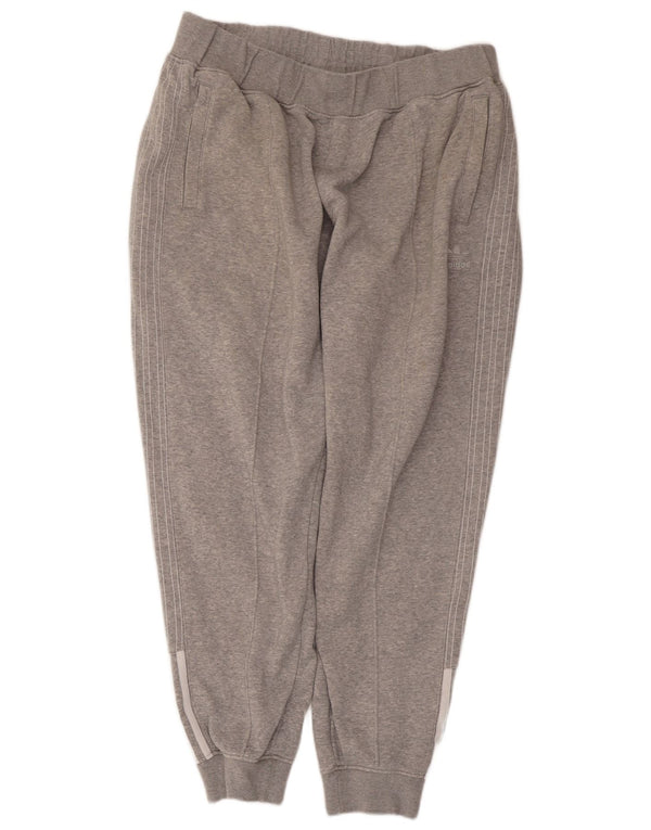 Adidas Mens Tracksuit Trousers Joggers XL Grey Flecked Cotton