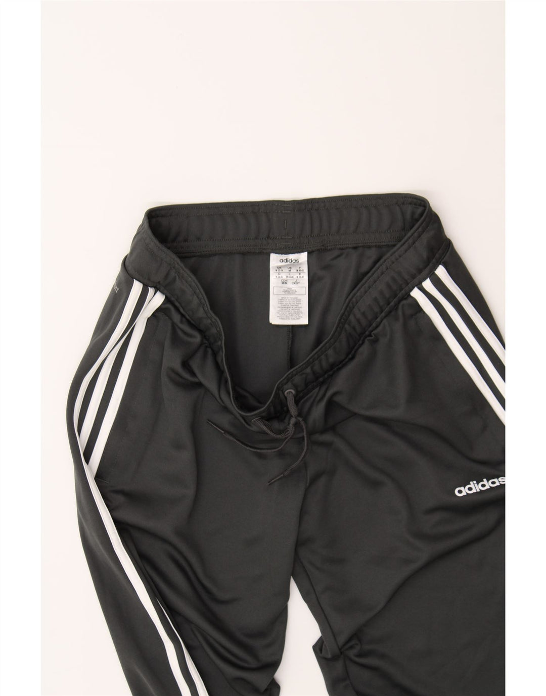 ADIDAS Womens Climalite Tracksuit Trousers UK 12/14 Medium Grey Polyester Vintage Adidas and Second-Hand Adidas from Messina Hembry 