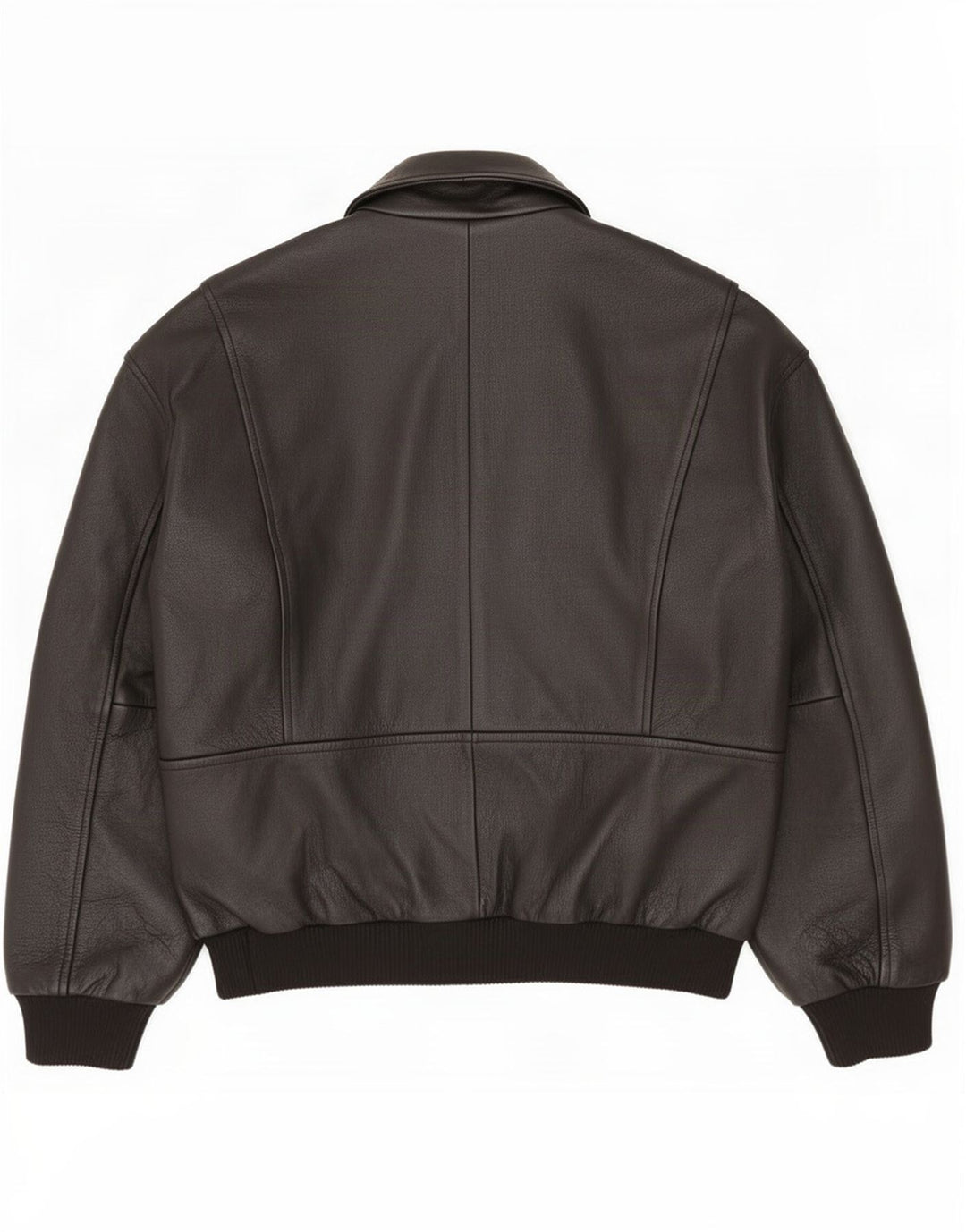 Vintage Mens Leather Jacket IT 52 XL Black