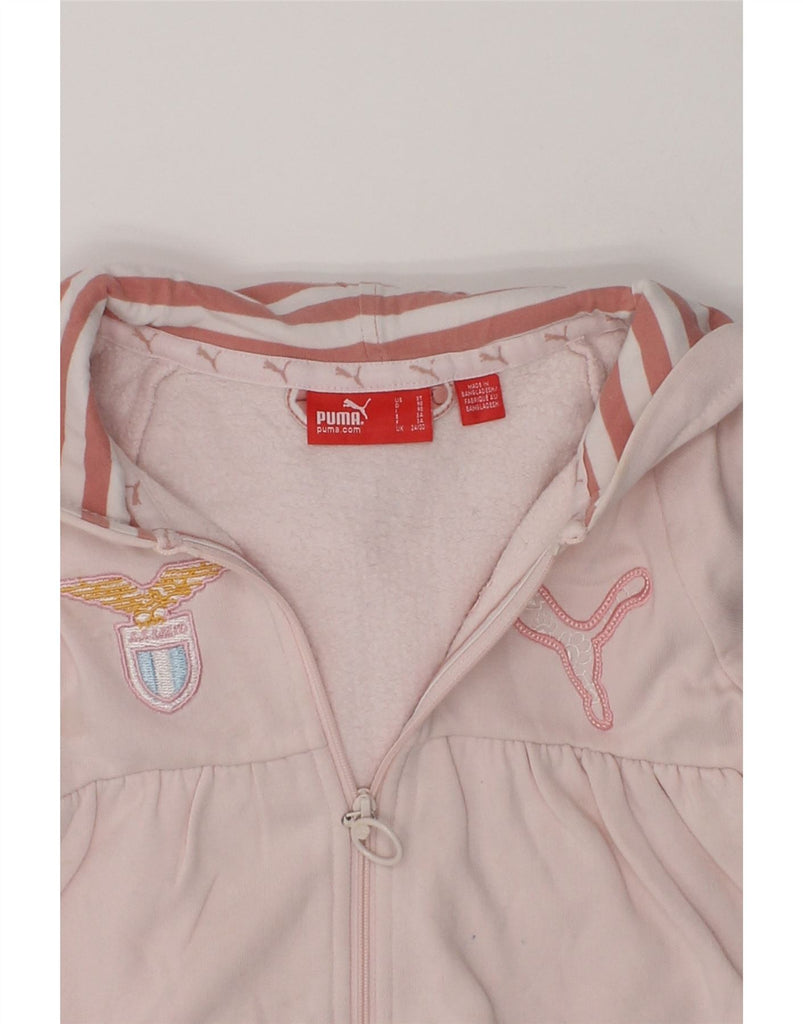 PUMA Girls Zip Hoodie Sweater 2-3 Years Pink Cotton | Vintage Puma | Thrift | Second-Hand Puma | Used Clothing | Messina Hembry 