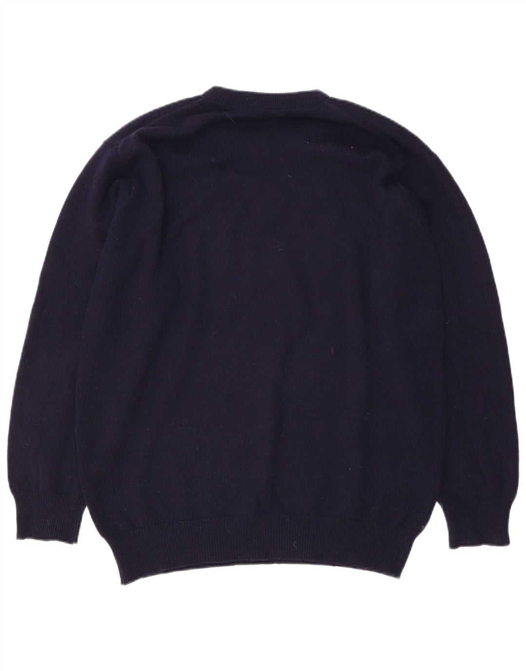 Lyle & Scott Mens Crew Neck Jumper Sweater Medium Navy Blue