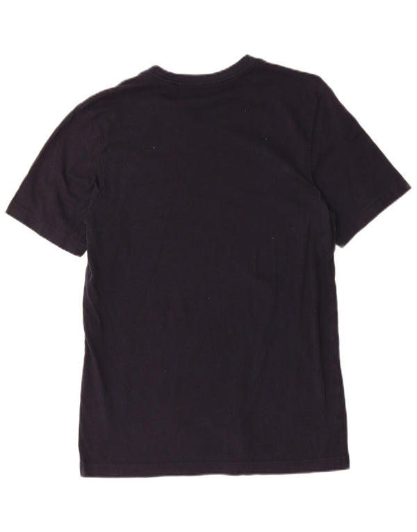 Adidas Mens Graphic T-Shirt Top Small Navy Blue Cotton