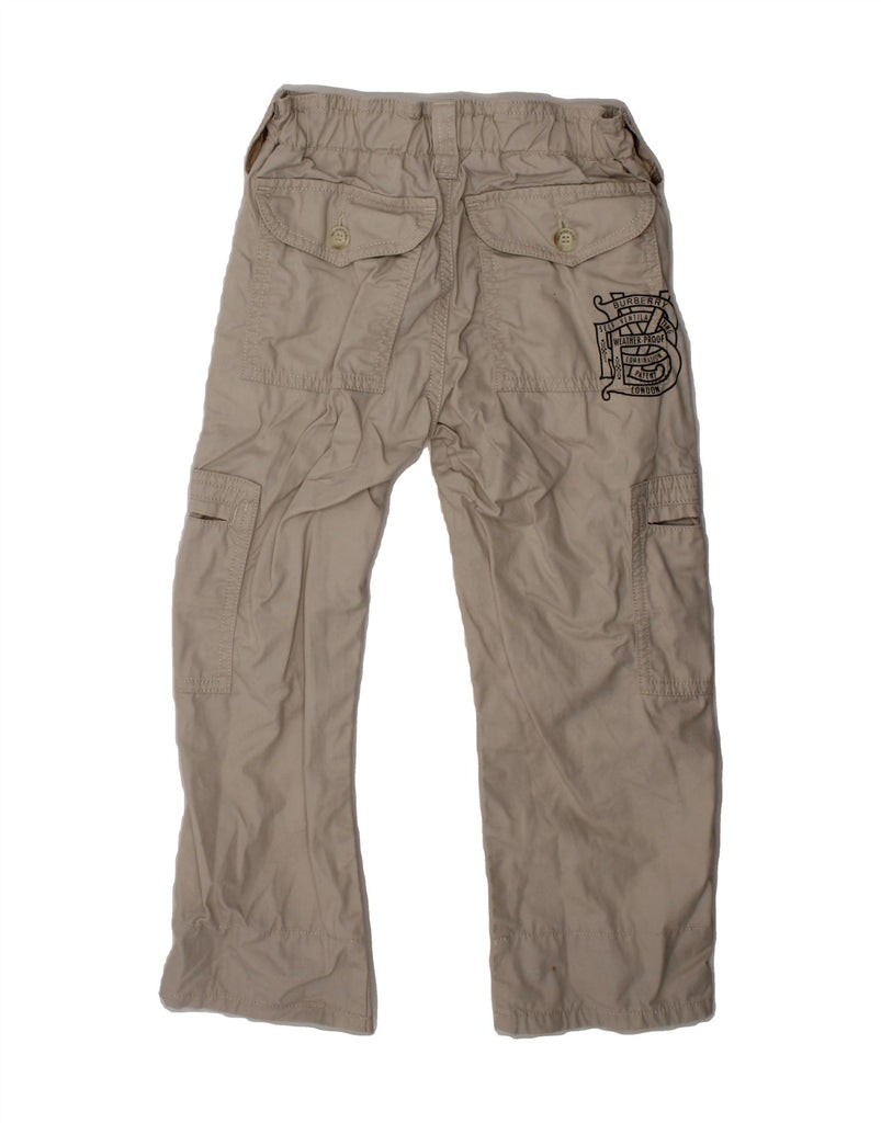 BURBERRY Boys Straight Cargo Trousers 2-3 Years W20 L16 Grey Cotton Vintage Burberry and Second-Hand Burberry from Messina Hembry 