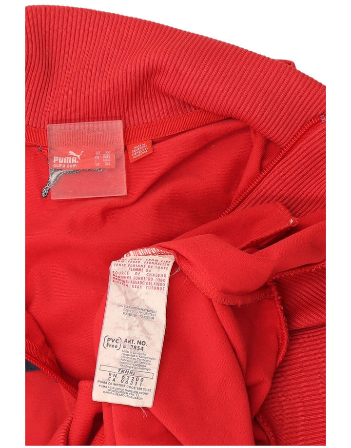 Puma Mens Tracksuit Top Jacket 2XL Red Polyester