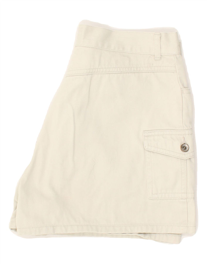 GAP Womens Cargo Shorts US 4 Small W28 Off White Cotton | Vintage Gap | Thrift | Second-Hand Gap | Used Clothing | Messina Hembry 