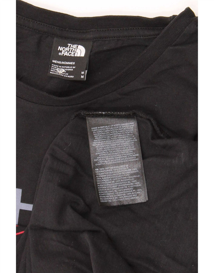 The North Face Mens Graphic T-Shirt Top Medium Black Cotton