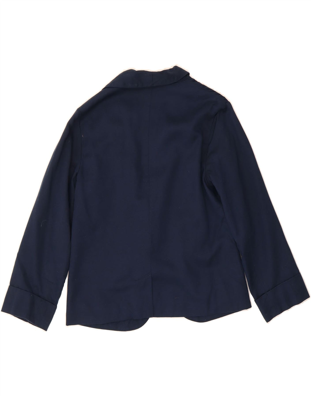 MONSOON Womens 1 Button Blazer Jacket UK 10 Small Navy Blue Lyocell Vintage Monsoon and Second-Hand Monsoon from Messina Hembry 