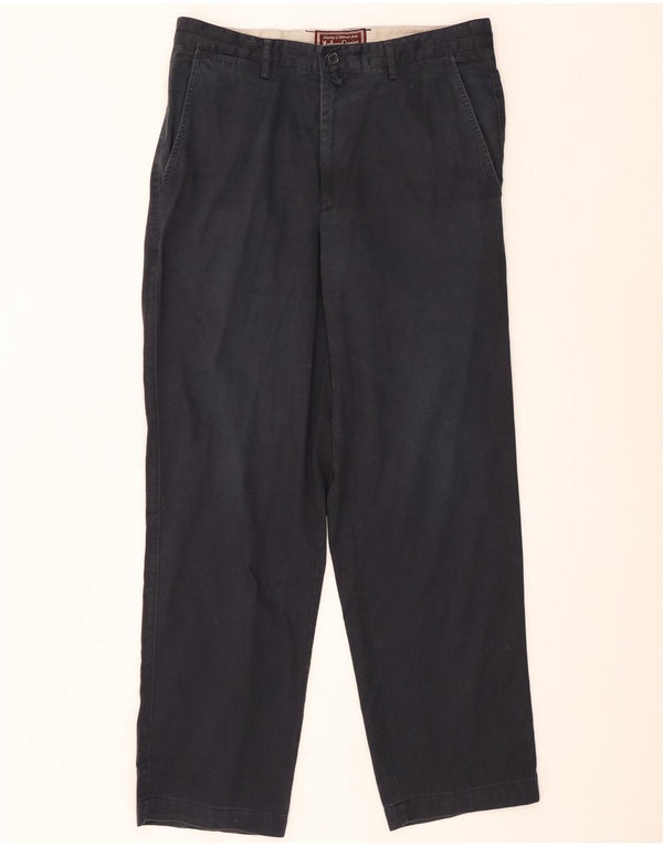 Marlboro Classics Mens Straight Chino Trousers EU 52 XL W38 L31 Navy Blue