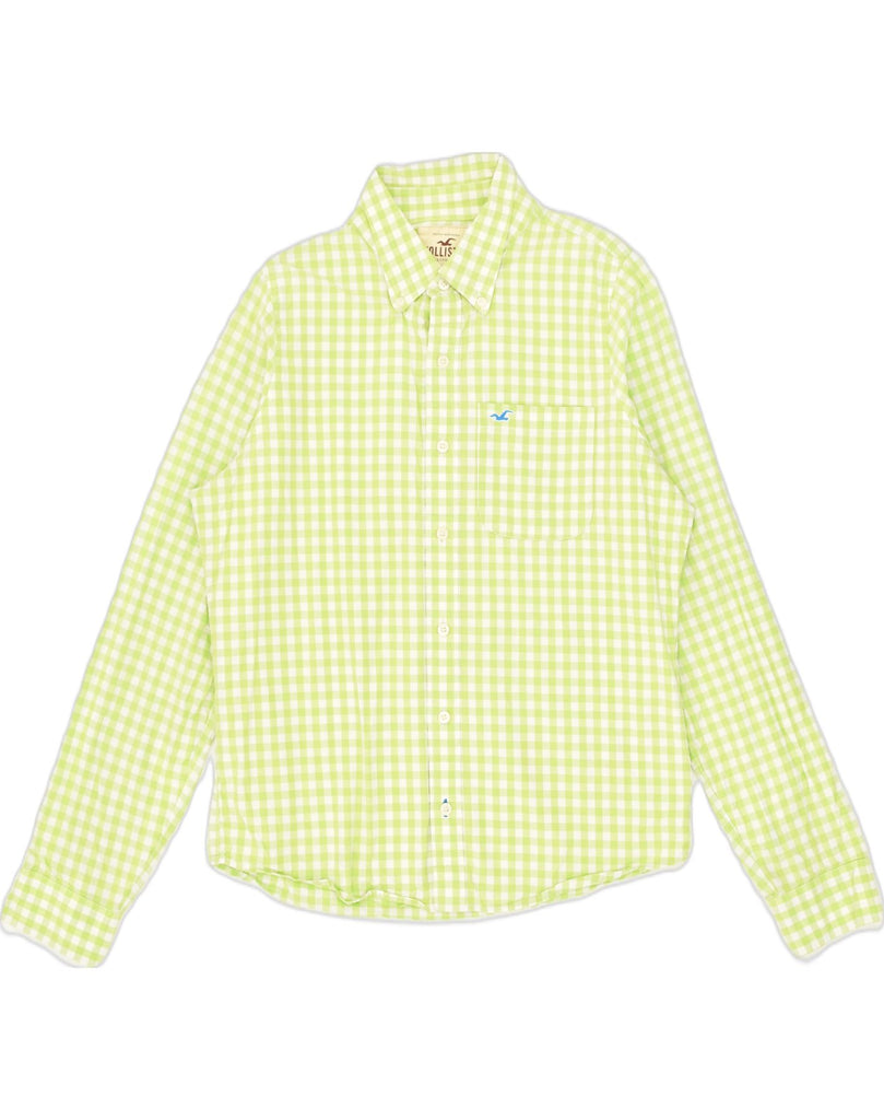 HOLLISTER Mens Shirt XL Green Gingham Cotton | Vintage Hollister | Thrift | Second-Hand Hollister | Used Clothing | Messina Hembry 