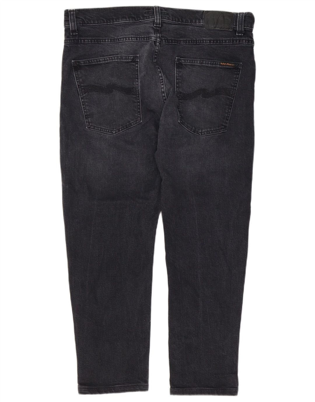 Nudie Mens Slim Jeans W34 L28 Black Cotton
