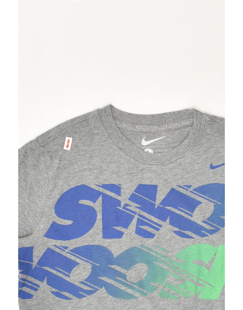 NIKE Boys Graphic T-Shirt Top 12-13 Years Large  Grey Cotton | Vintage Nike | Thrift | Second-Hand Nike | Used Clothing | Messina Hembry 