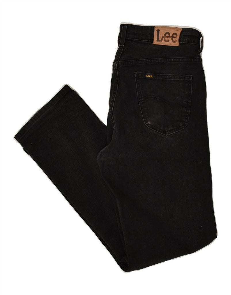 LEE Mens Straight Jeans W36 L32 Black Cotton | Vintage Lee | Thrift | Second-Hand Lee | Used Clothing | Messina Hembry 