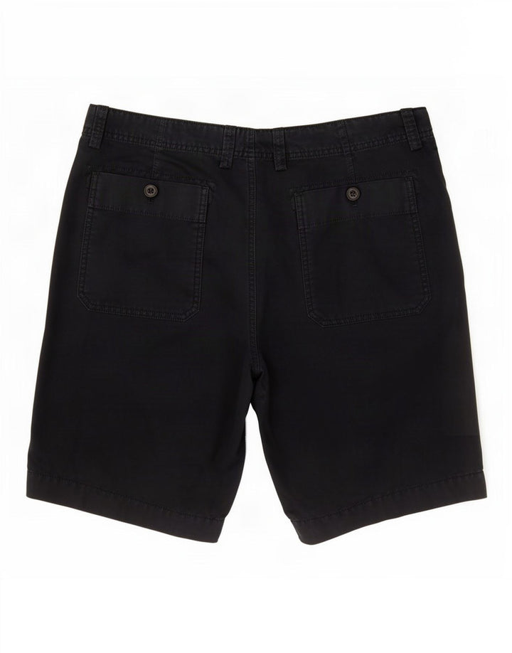 Massimo Dutti Mens Chino Shorts EU 44 Large W34 Navy Blue Cotton