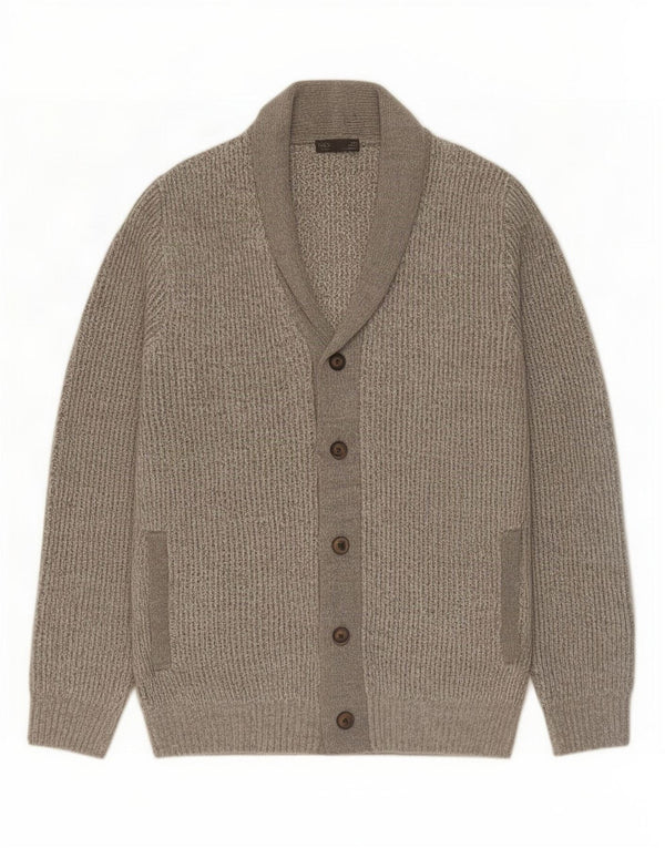 Marks & Spencer Mens Cardigan Sweater 2XL Grey Acrylic