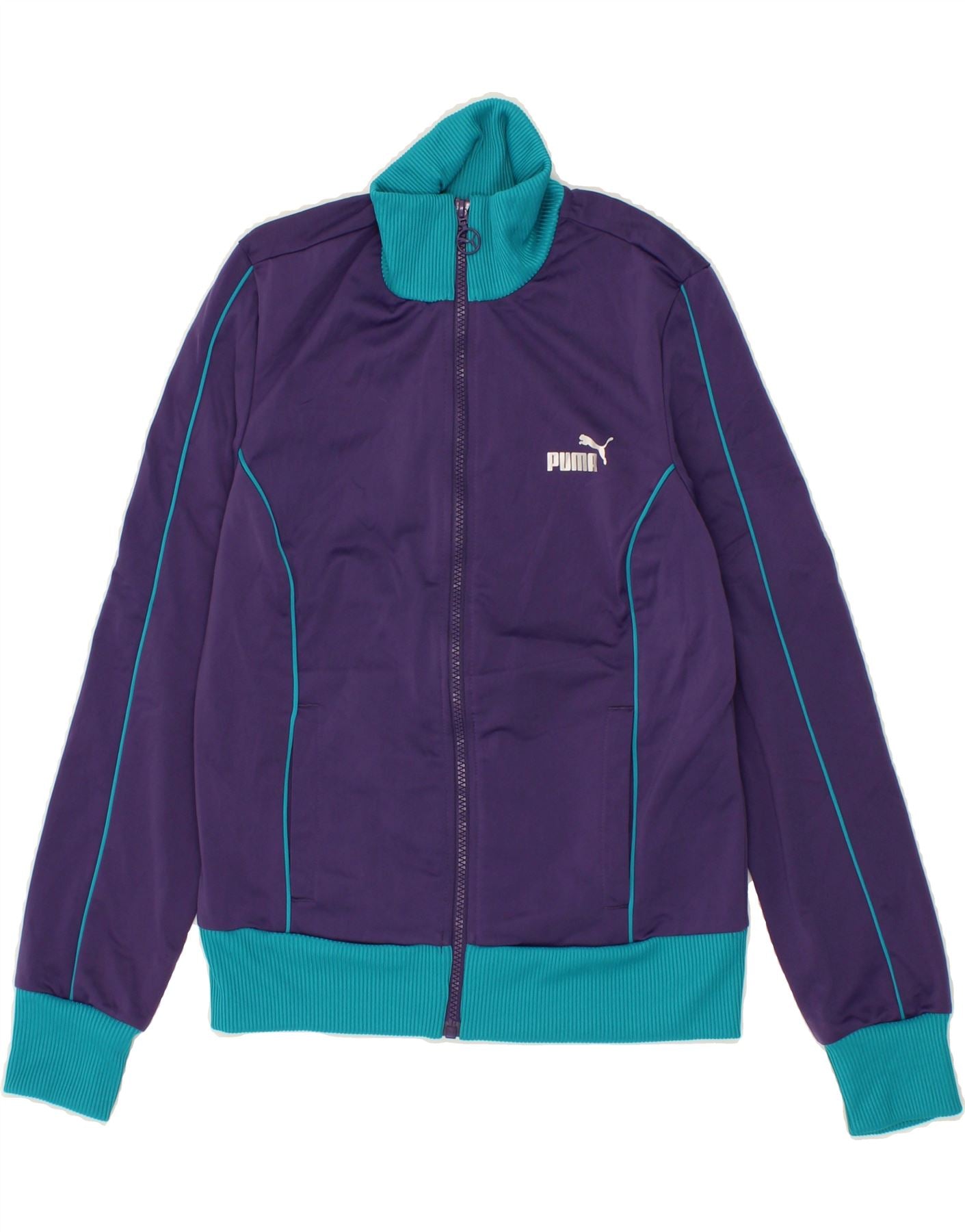 Puma purple fleece jacket hotsell